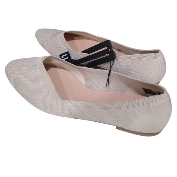 [H429] Time and Tru Cream Loafers Soft Fabric Flats, Size 11 - Picture 3 of 5